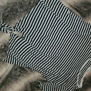 #43 Size 2XL Green Envy Blue & White Stripes